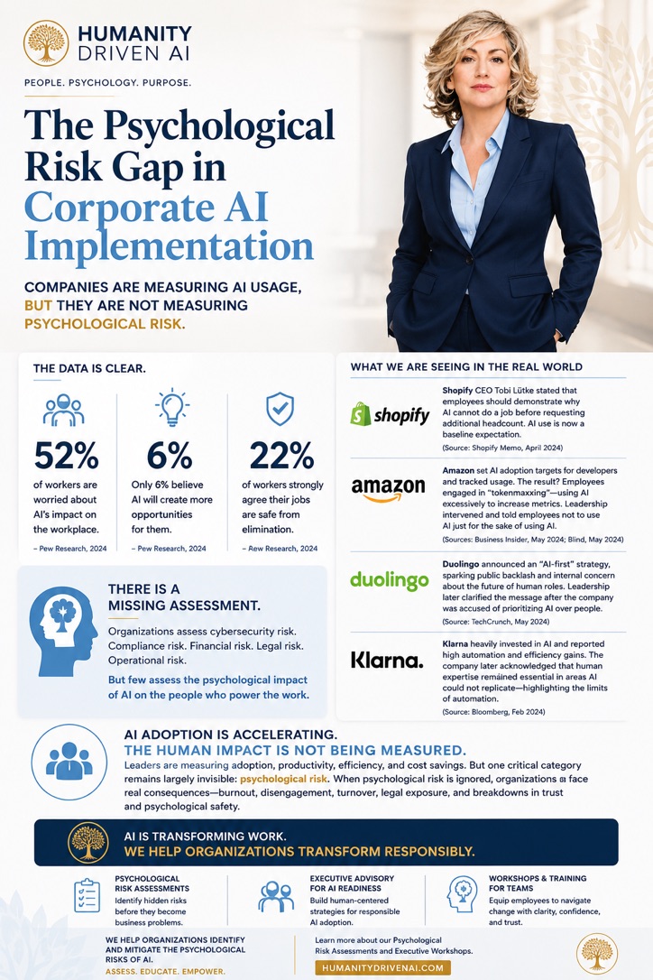 Alison Leigh of Humanity Driven AI — The Psychological Risk Gap in Corporate AI Implementation