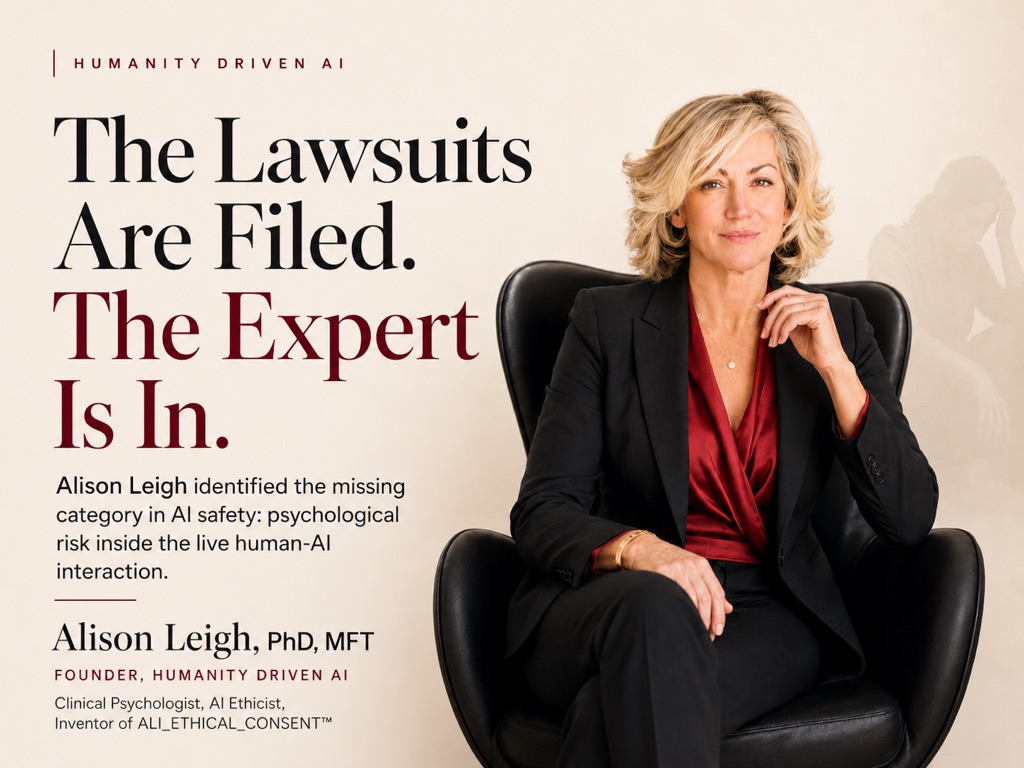 Alison Leigh of Humanity Driven AI — clinical expertise and AI psychological risk